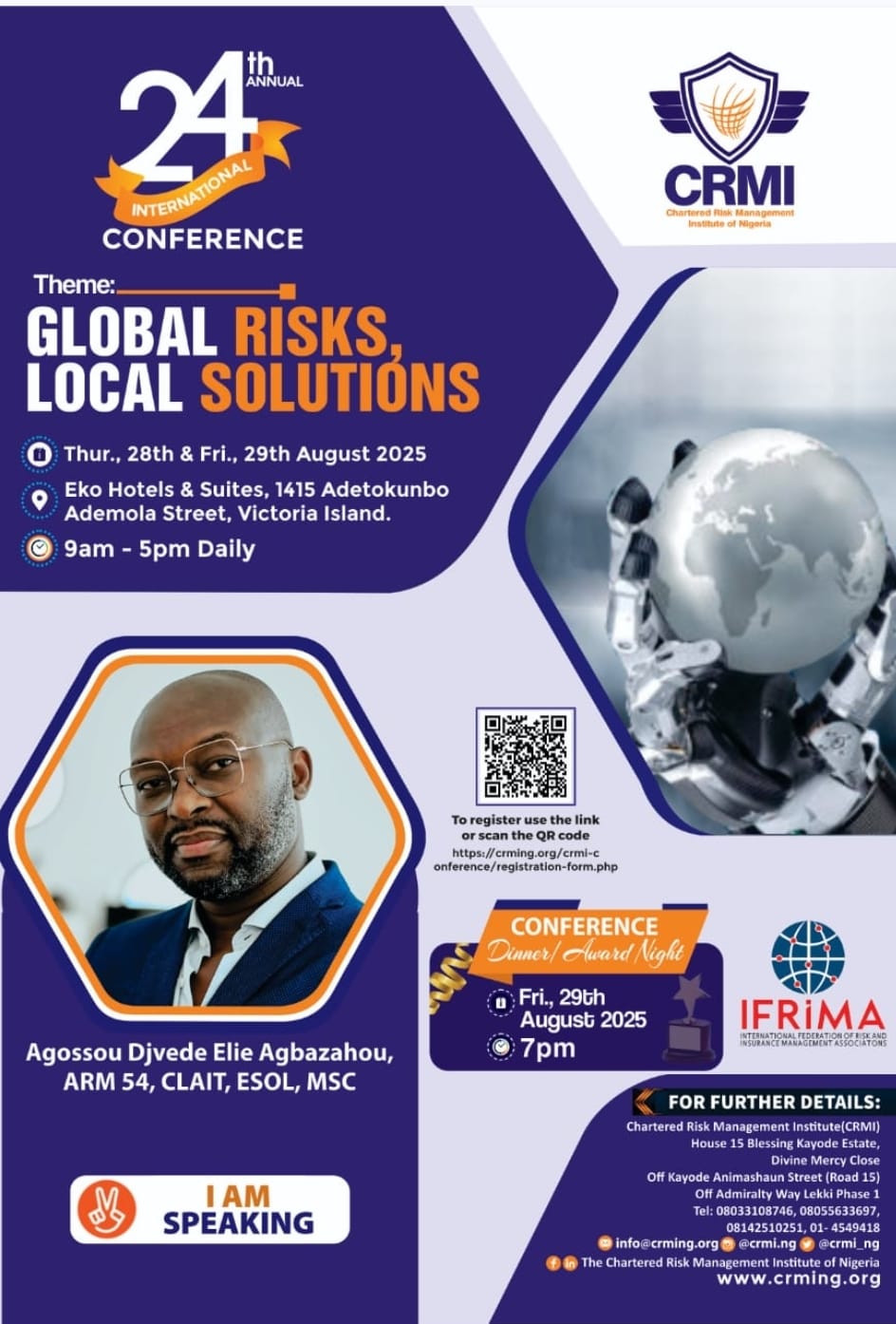 Conférence Internationale du Chartered Risk Management Institute of Nigeria